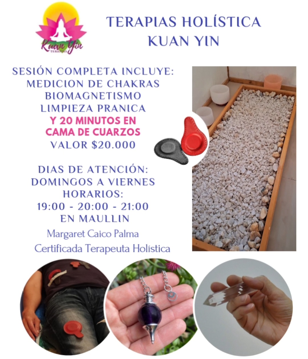 Terapia Biomagnetismo medico y cama de cuarzos